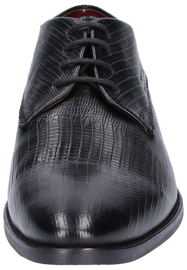 Bugatti Businessschuhe Glattleder Schwarz - surf4shoes