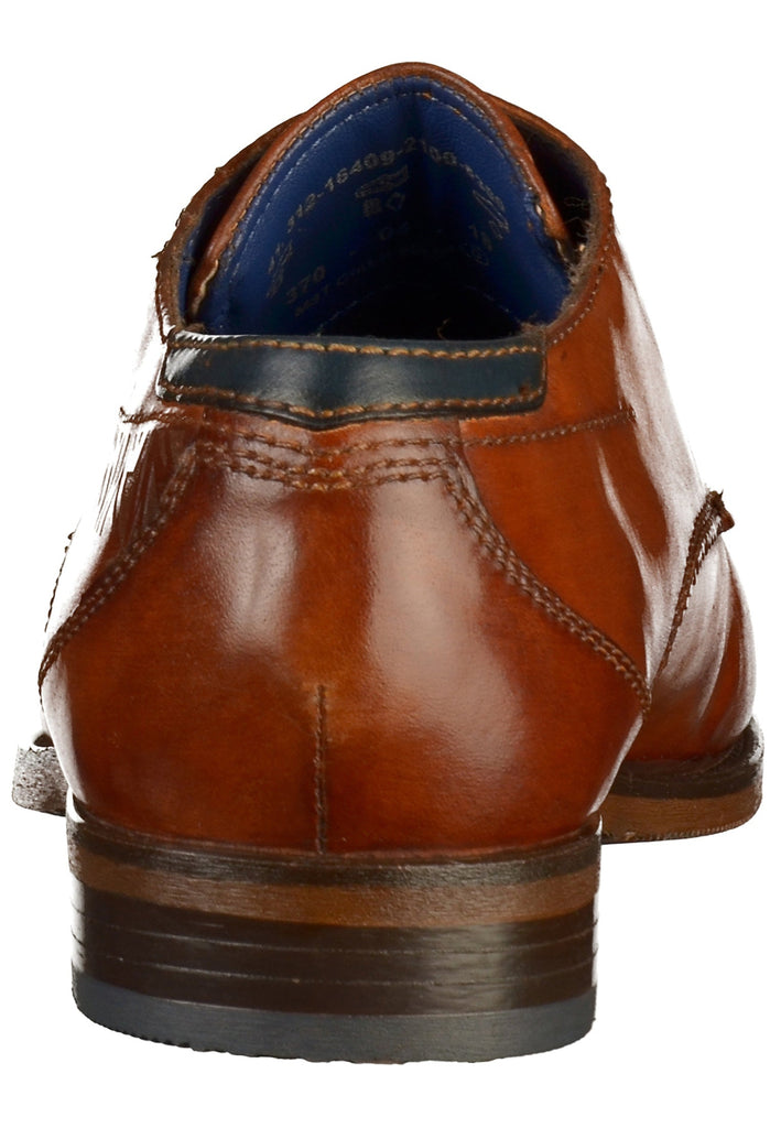 Bugatti Businessschuhe Glattleder Cognac - surf4shoes