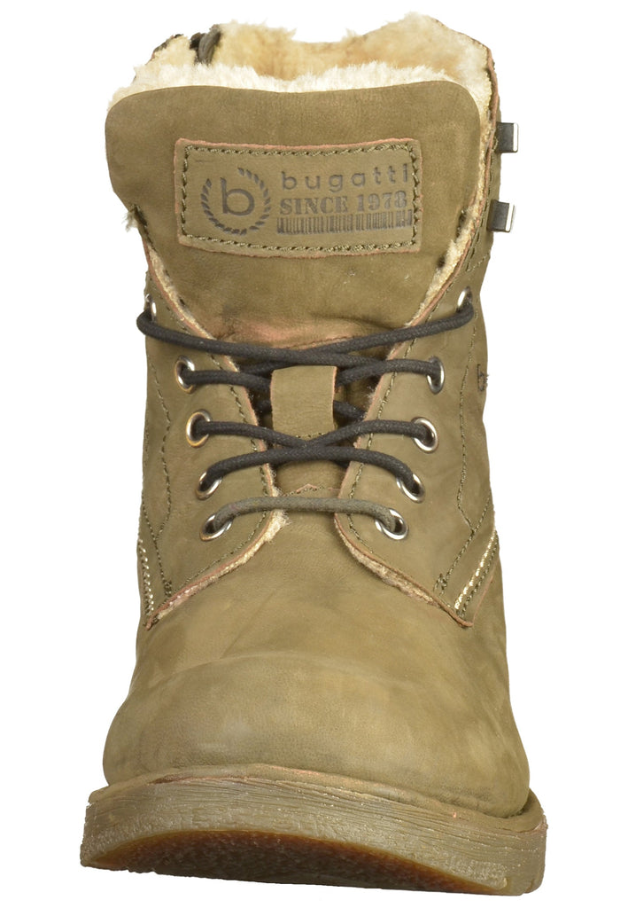 Bugatti Stiefelette Leder Oliv - surf4shoes