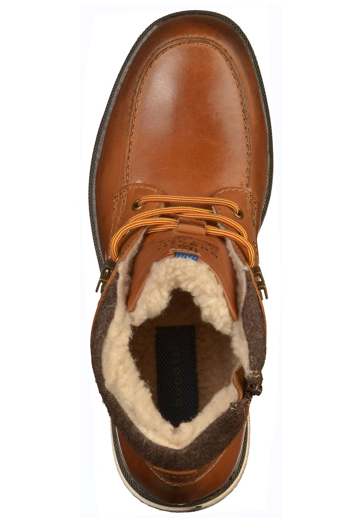 Bugatti Stiefelette Leder/Textil Cognac - surf4shoes