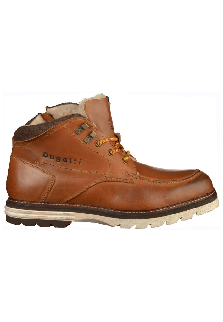 Bugatti Stiefelette Leder/Textil Cognac - surf4shoes