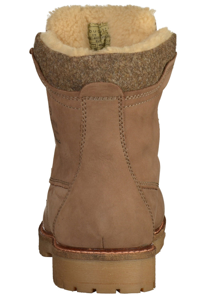 Bugatti Stiefelette Leder Taupe - surf4shoes