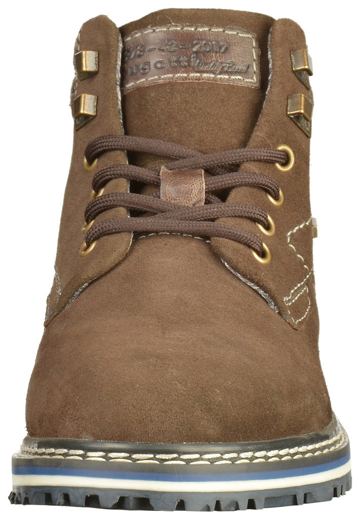 Bugatti Stiefelette Leder/Textil Dunkelbraun - surf4shoes