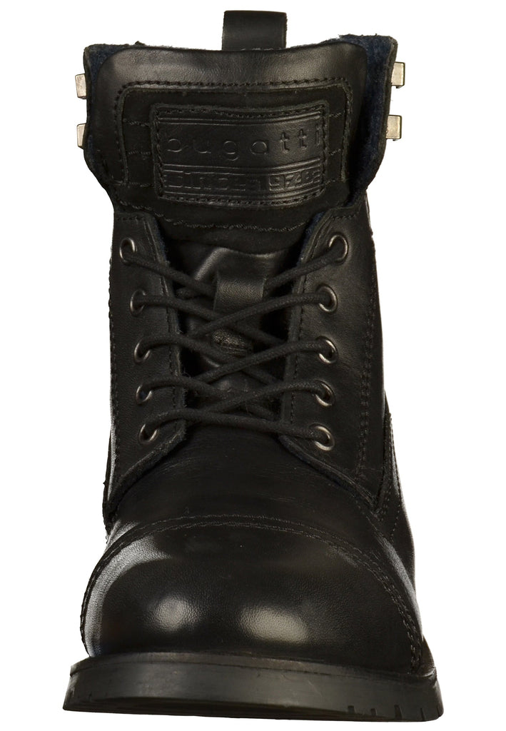 Bugatti Stiefelette Leder/Textil Schwarz - surf4shoes