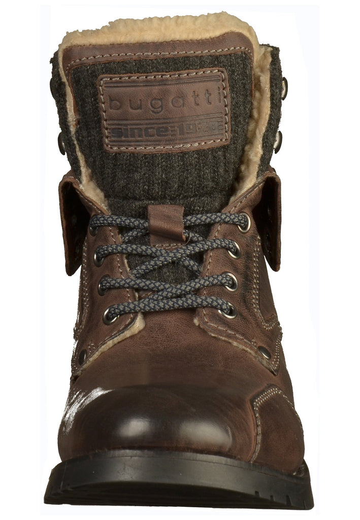 Bugatti Stiefelette Leder/Textil Dunkelgrau - surf4shoes