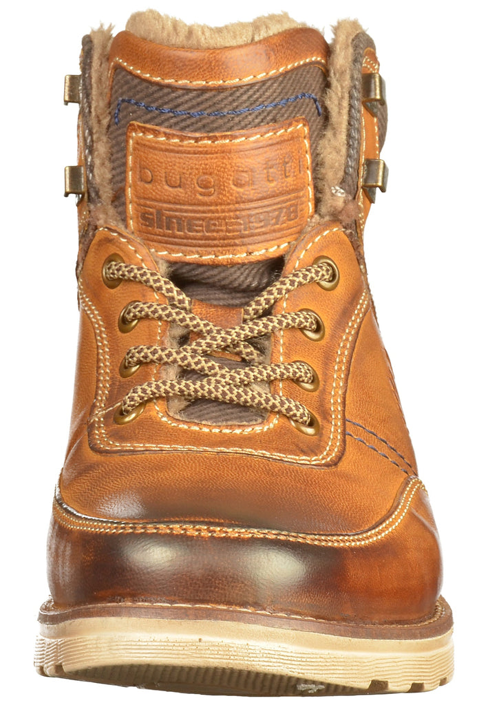 Bugatti Stiefelette Leder/Textil Cognac - surf4shoes