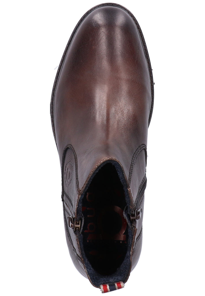 Bugatti Stiefelette Leder Dunkelbraun - surf4shoes