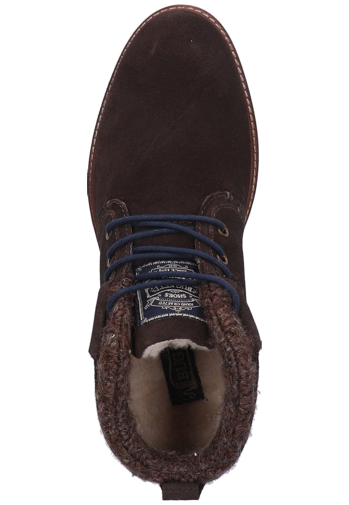 Bugatti Stiefelette Leder Dunkelbraun - surf4shoes