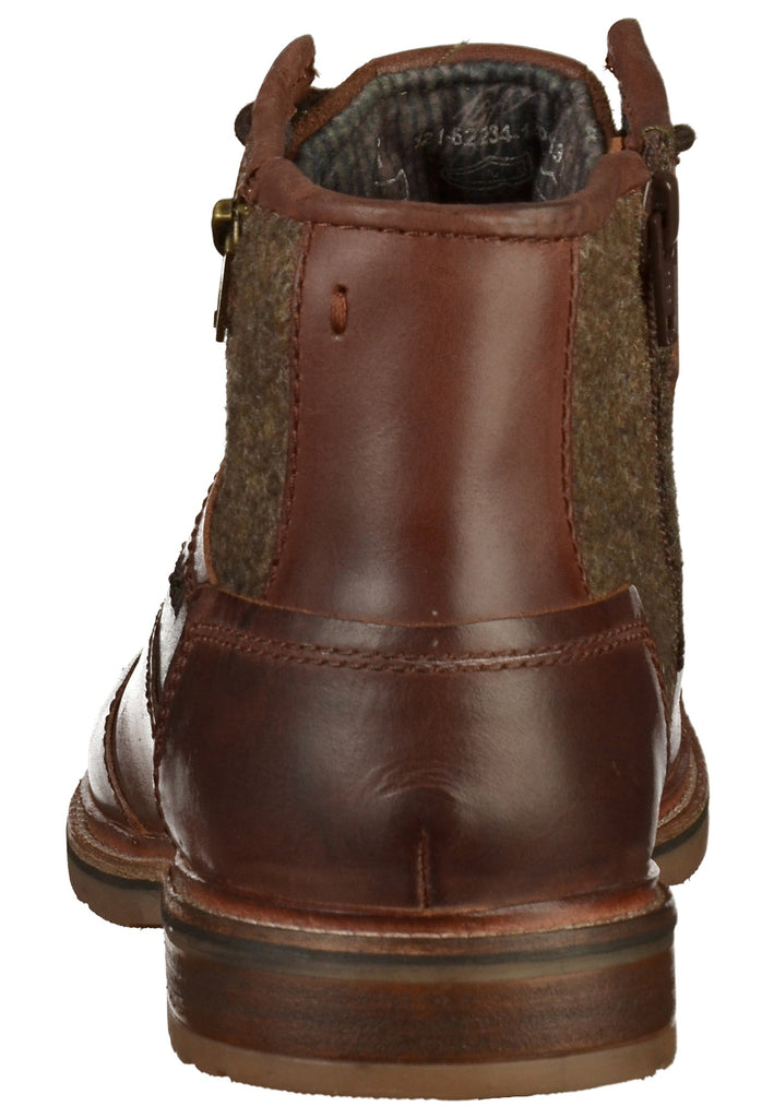 Bugatti Stiefelette Leder/Textil Braun - surf4shoes