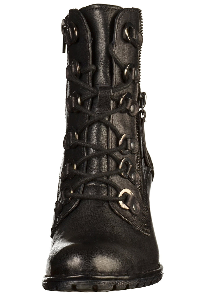 Bugatti Stiefelette Leder Schwarz - surf4shoes