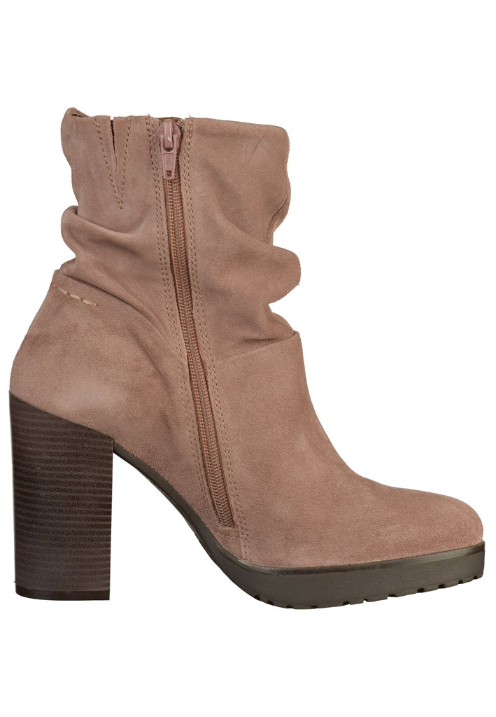 Bugatti Stiefelette Veloursleder Rosa - surf4shoes