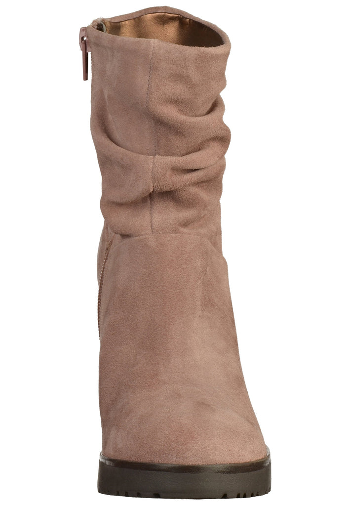 Bugatti Stiefelette Veloursleder Rosa - surf4shoes