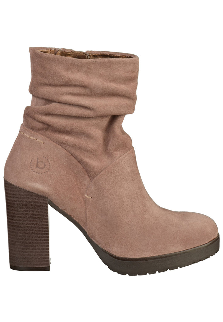 Bugatti Stiefelette Veloursleder Rosa - surf4shoes