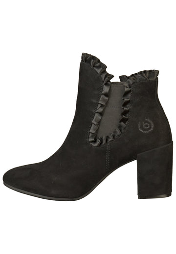Bugatti Stiefelette Veloursleder Schwarz - surf4shoes