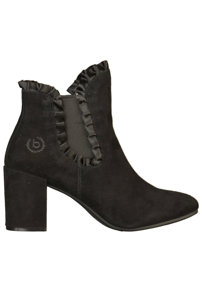 Bugatti Stiefelette Veloursleder Schwarz - surf4shoes