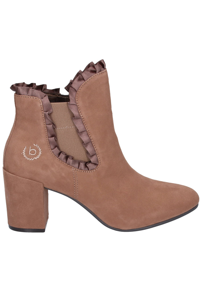 Bugatti Stiefelette Veloursleder Taupe - surf4shoes