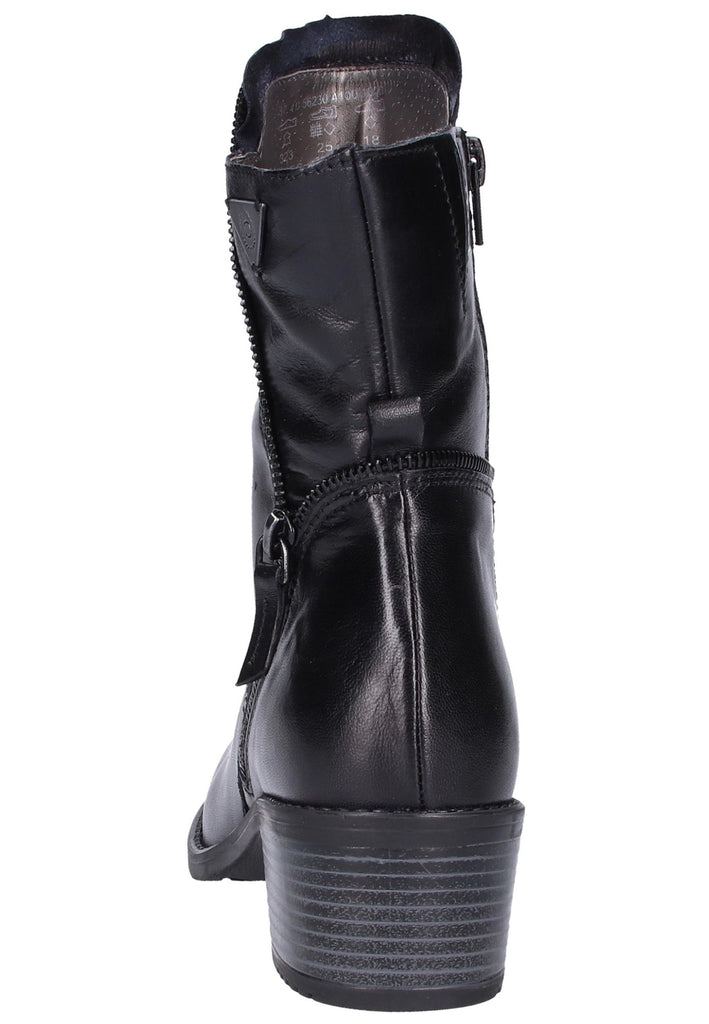 Bugatti Stiefelette Leder Schwarz - surf4shoes