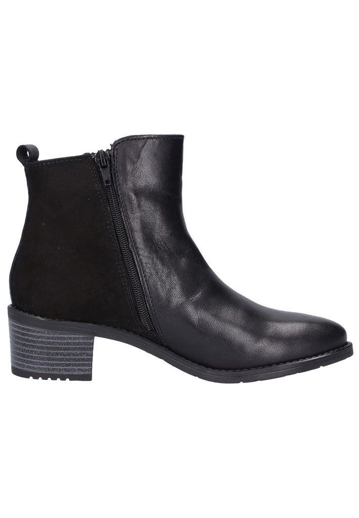 Bugatti Stiefelette Leder Schwarz - surf4shoes