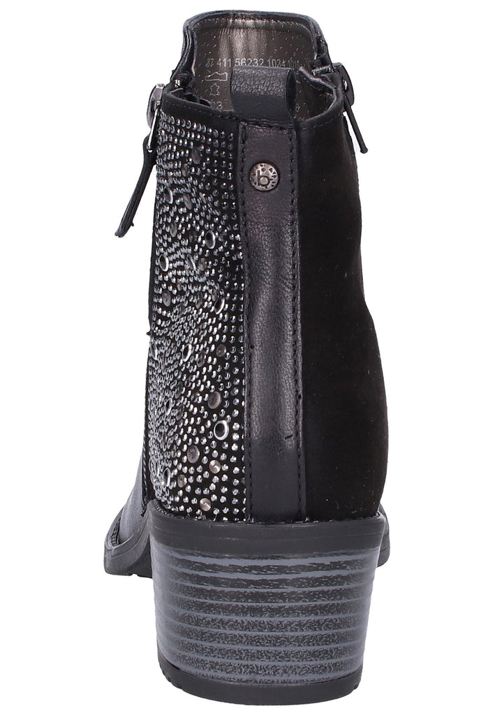 Bugatti Stiefelette Leder Schwarz - surf4shoes