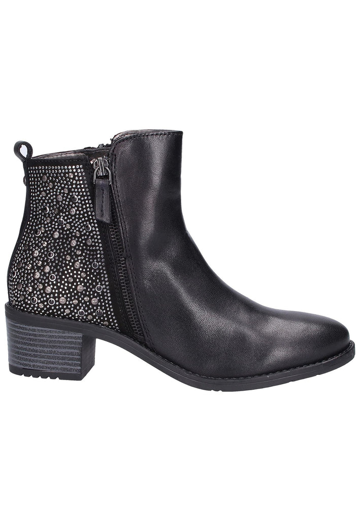 Bugatti Stiefelette Leder Schwarz - surf4shoes