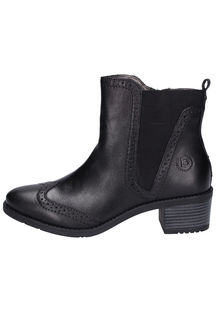 Bugatti Stiefelette Leder Schwarz - surf4shoes
