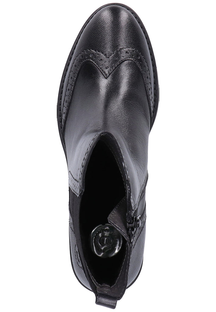 Bugatti Stiefelette Leder Schwarz - surf4shoes