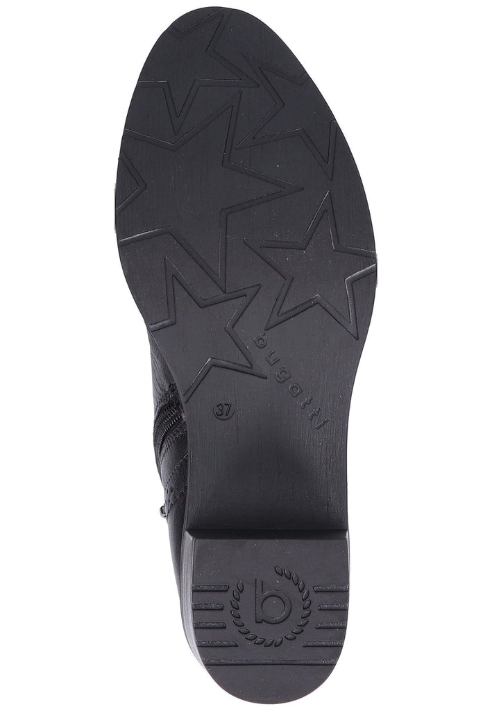 Bugatti Stiefelette Leder Schwarz - surf4shoes