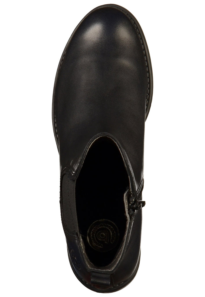 Bugatti Stiefelette Leder Schwarz - surf4shoes
