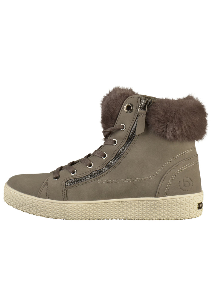 Bugatti Sneaker Lederimitat Dunkelgrau - surf4shoes