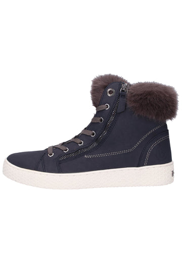 Bugatti Sneaker Lederimitat Dunkelblau - surf4shoes
