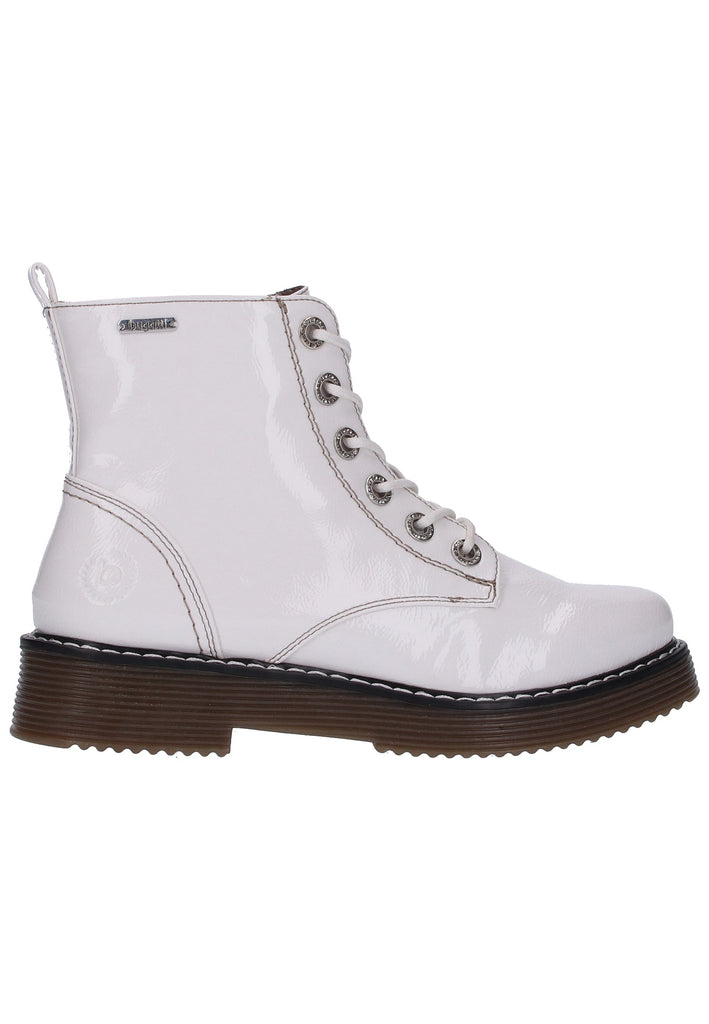 Bugatti Stiefelette Lederimitat Weiß - surf4shoes