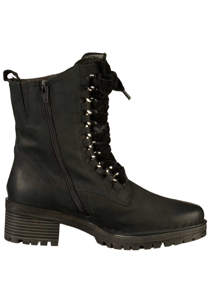 Bugatti Stiefelette Leder Schwarz - surf4shoes