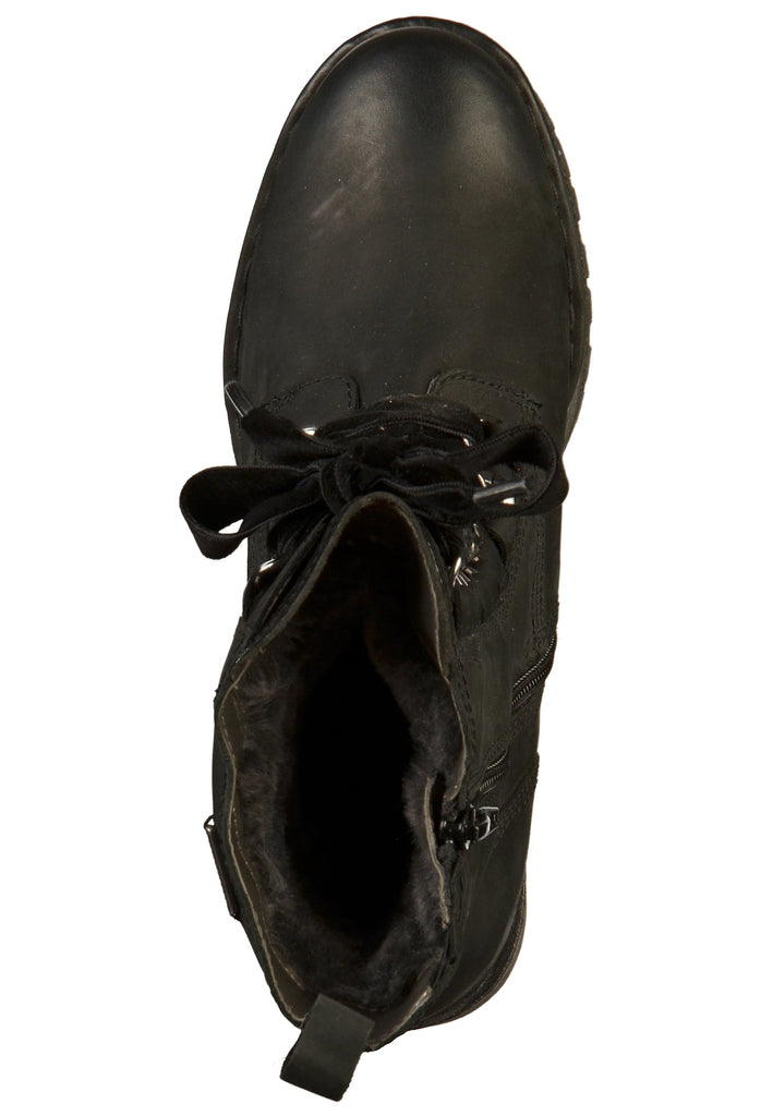 Bugatti Stiefelette Leder Schwarz - surf4shoes