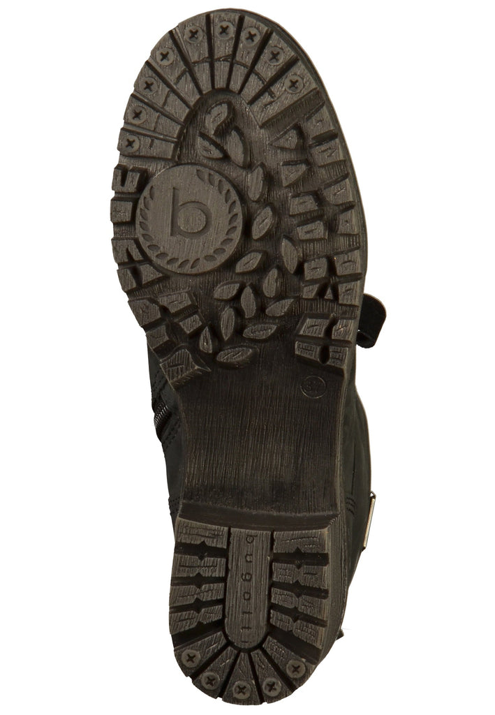 Bugatti Stiefelette Leder Schwarz - surf4shoes