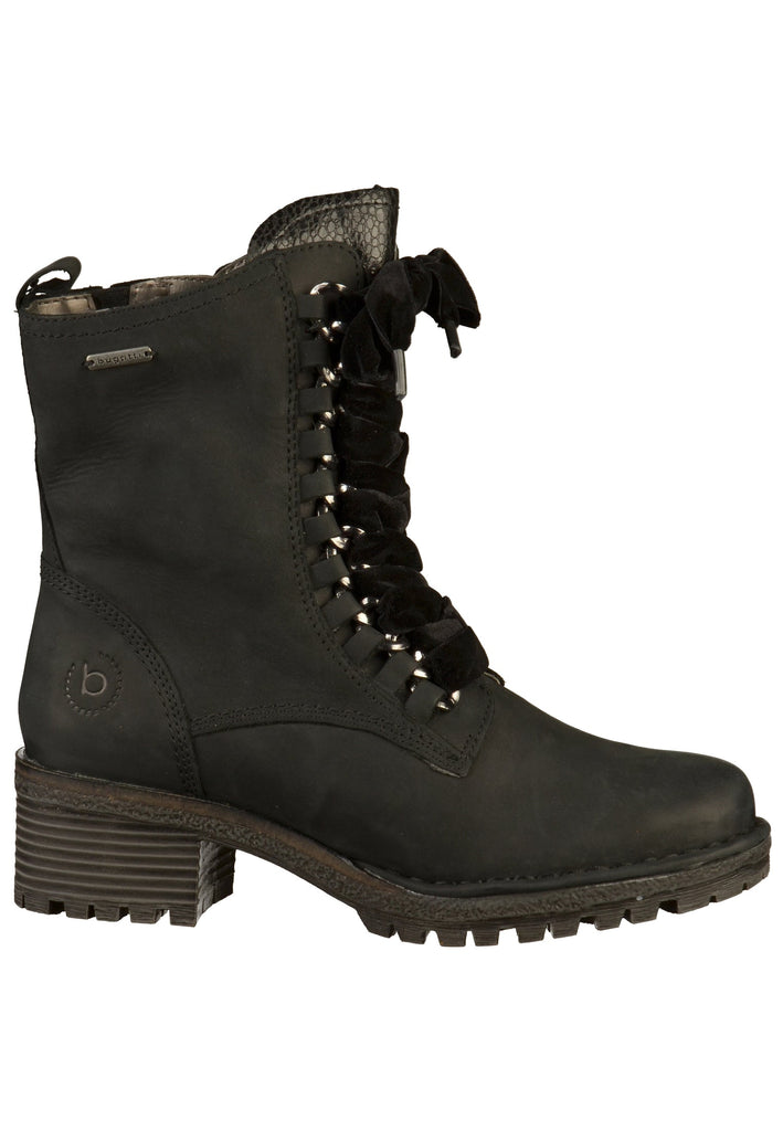 Bugatti Stiefelette Leder Schwarz - surf4shoes