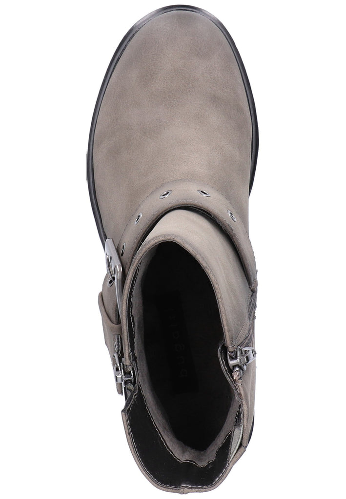 Bugatti Stiefelette Lederimitat Dunkelgrau - surf4shoes