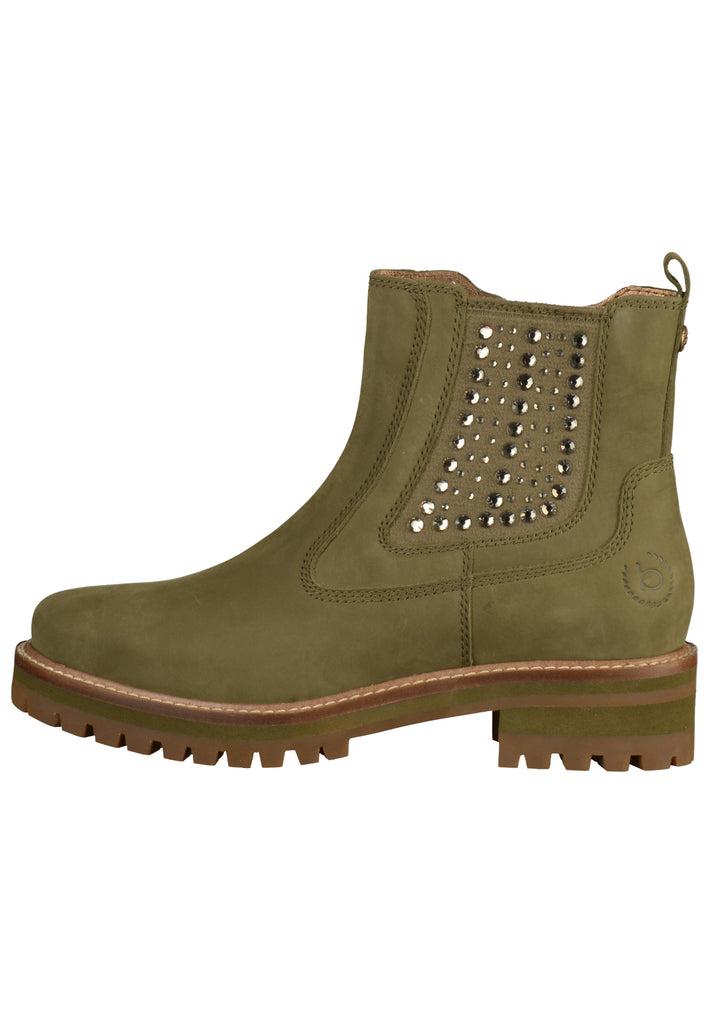 Bugatti Stiefelette Leder Dunkelgrün - surf4shoes