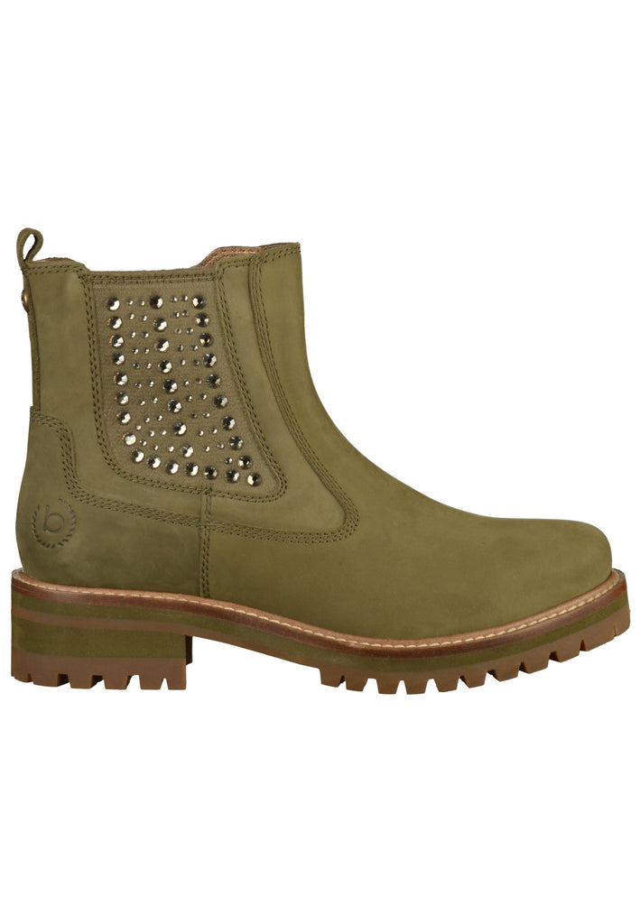 Bugatti Stiefelette Leder Dunkelgrün - surf4shoes