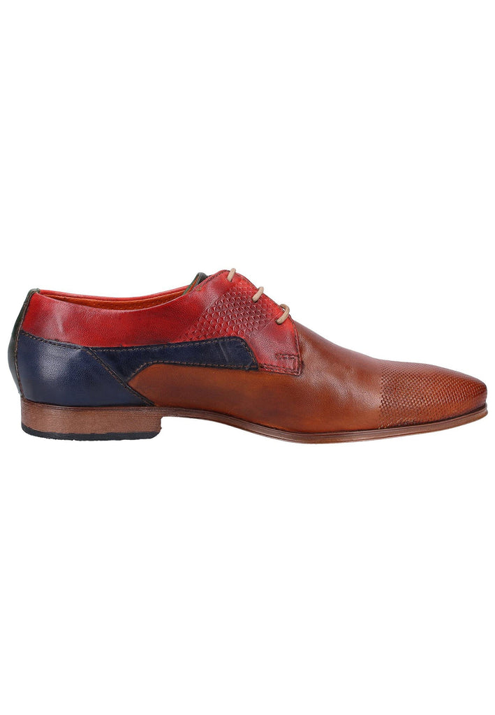 Bugatti Businessschuhe Glattleder Cognac - surf4shoes