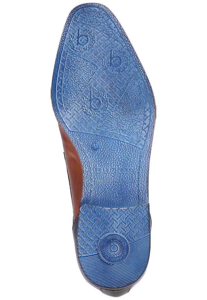 Bugatti Businessschuhe Glattleder Cognac - surf4shoes