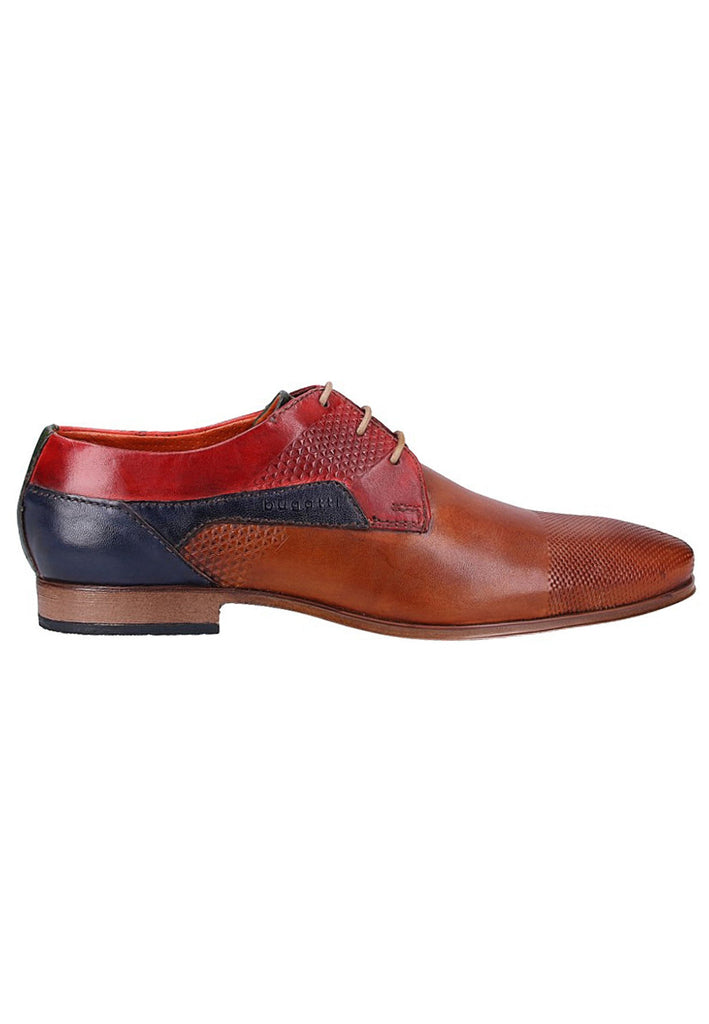 Bugatti Businessschuhe Glattleder Cognac - surf4shoes