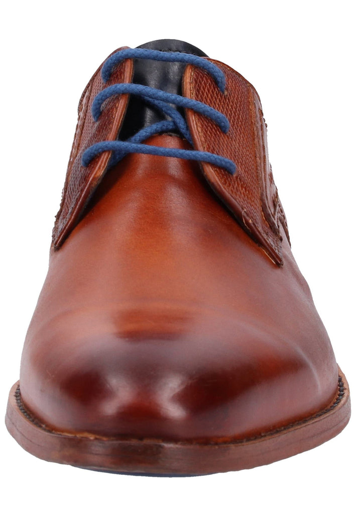 Bugatti Businessschuhe Glattleder Cognac - surf4shoes