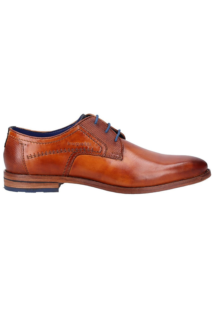 Bugatti Businessschuhe Glattleder Cognac - surf4shoes