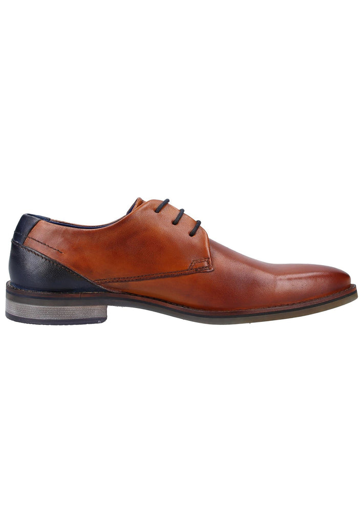 Bugatti Businessschuhe Glattleder Cognac - surf4shoes