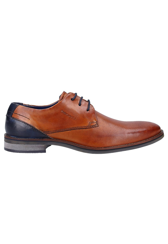 Bugatti Businessschuhe Glattleder Cognac - surf4shoes