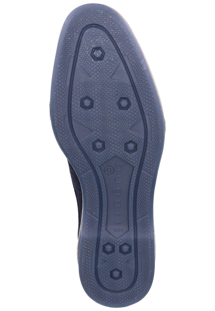 Bugatti Businessschuhe Veloursleder Dunkelblau - surf4shoes