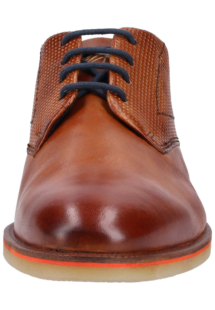 Bugatti Businessschuhe Glattleder Cognac - surf4shoes