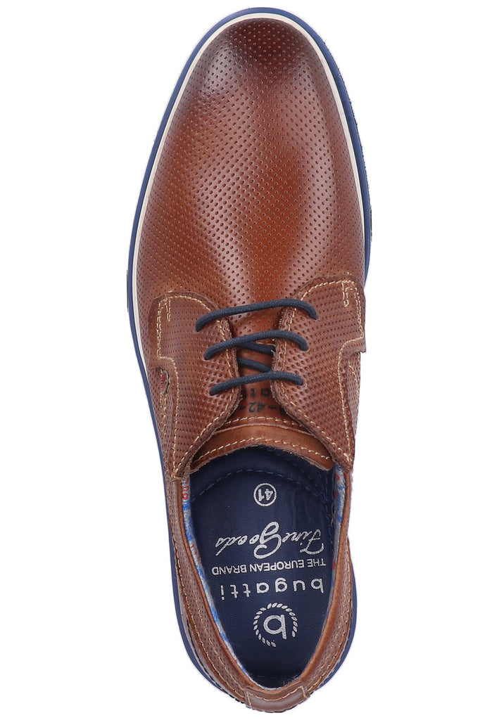 Bugatti Halbschuhe Glattleder Braun - surf4shoes