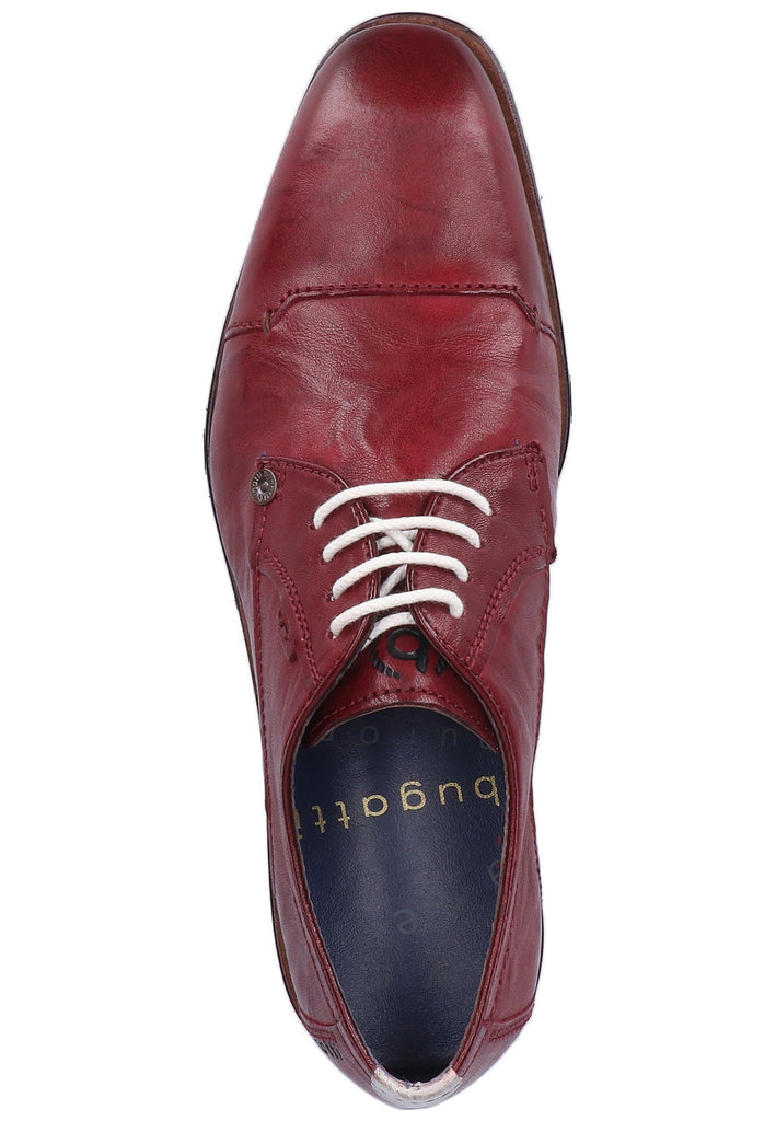 Bugatti Businessschuhe Glattleder Rot - surf4shoes
