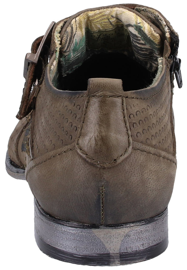 Bugatti Businessschuhe Nubukleder Oliv - surf4shoes